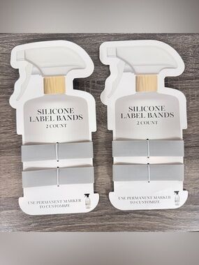 NEW Target Bullseye Playground Grey Silicone Label Bands